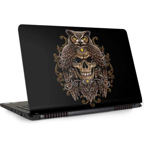 Skull and Owl by Sarah Richter Dell Inspiron Skin
